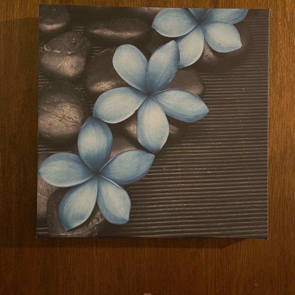 Blue Flower Canvas Art